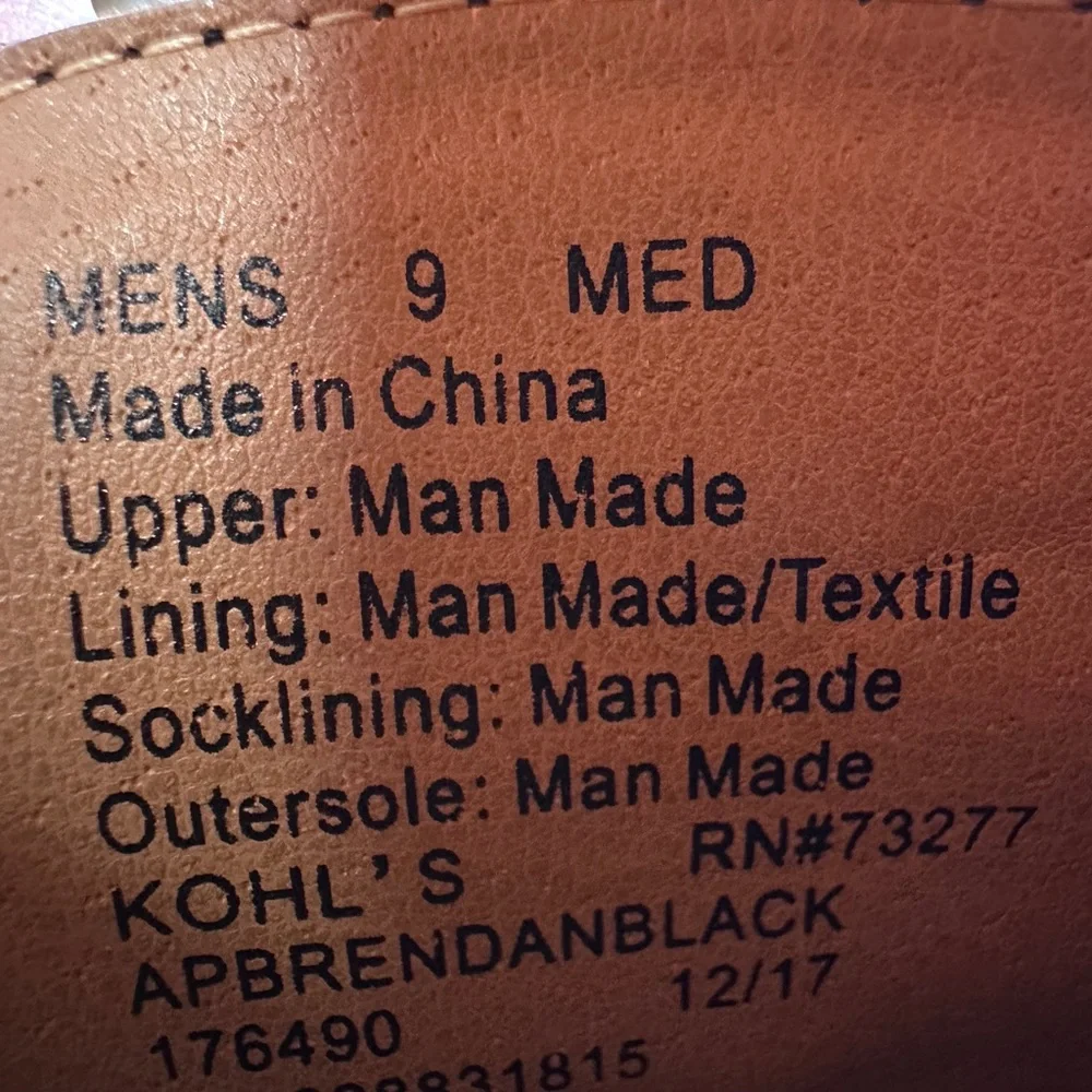 Black‎ Men's Oxford Shoes APT 9 Size 9